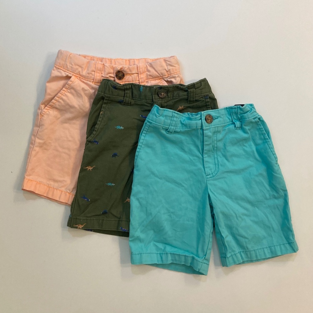 Carter's Shorts Toddler Boy lot of 3 Size 4t, Blue, Orange, Green